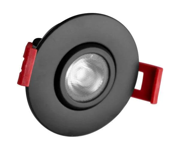 2-inch LED Gimbal Recessed Downlight in Black, 2700K