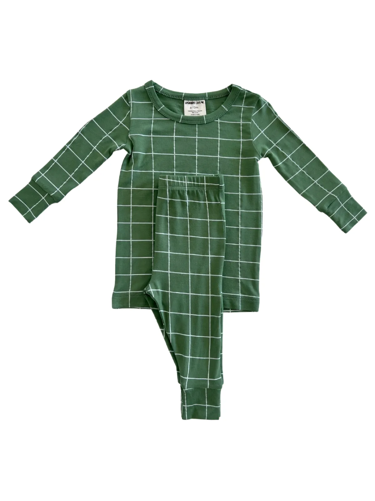 2-Piece Set, Basil Windowpane