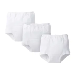 3-Pack Organic White Training Pants