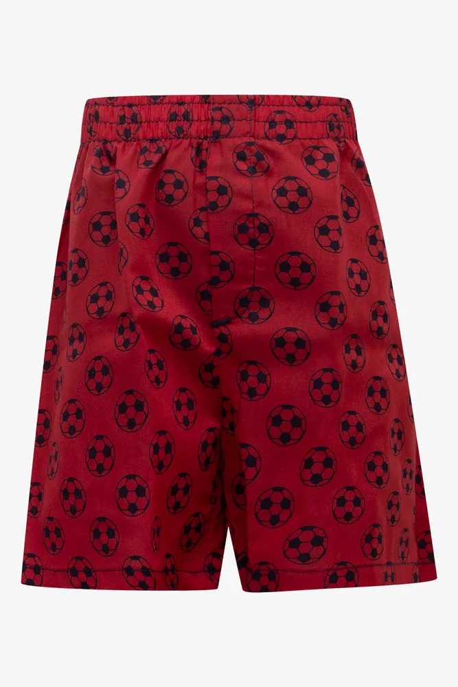 3 Pack Soccer Boxers Red