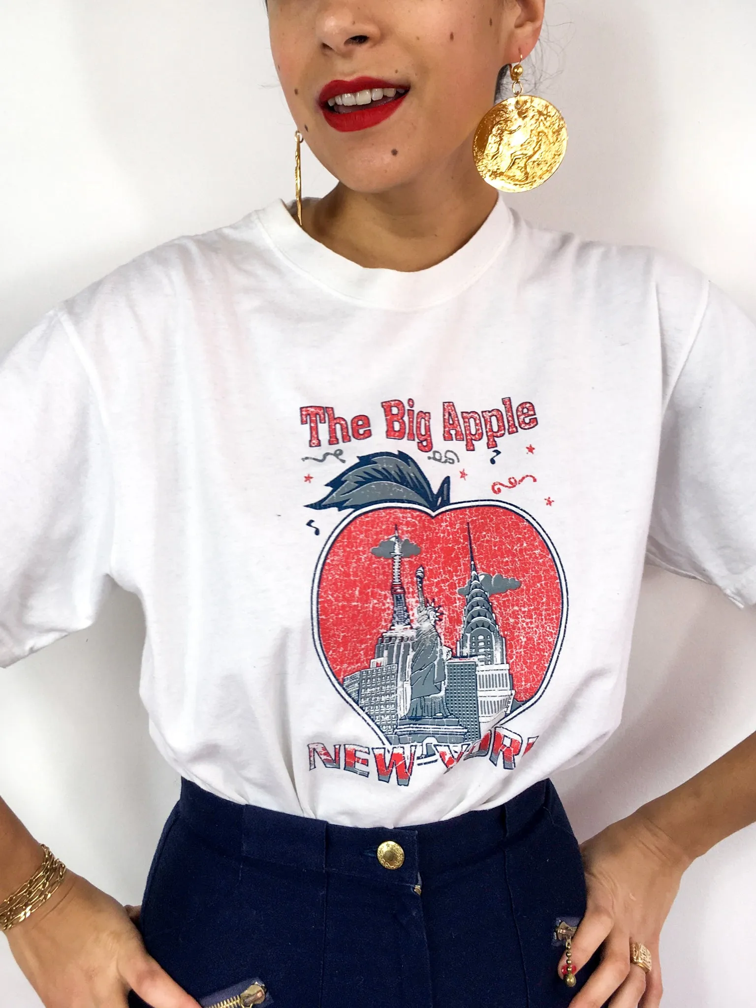 90s vintage Big Apple NEW YORK t-shirt, 100% cotton