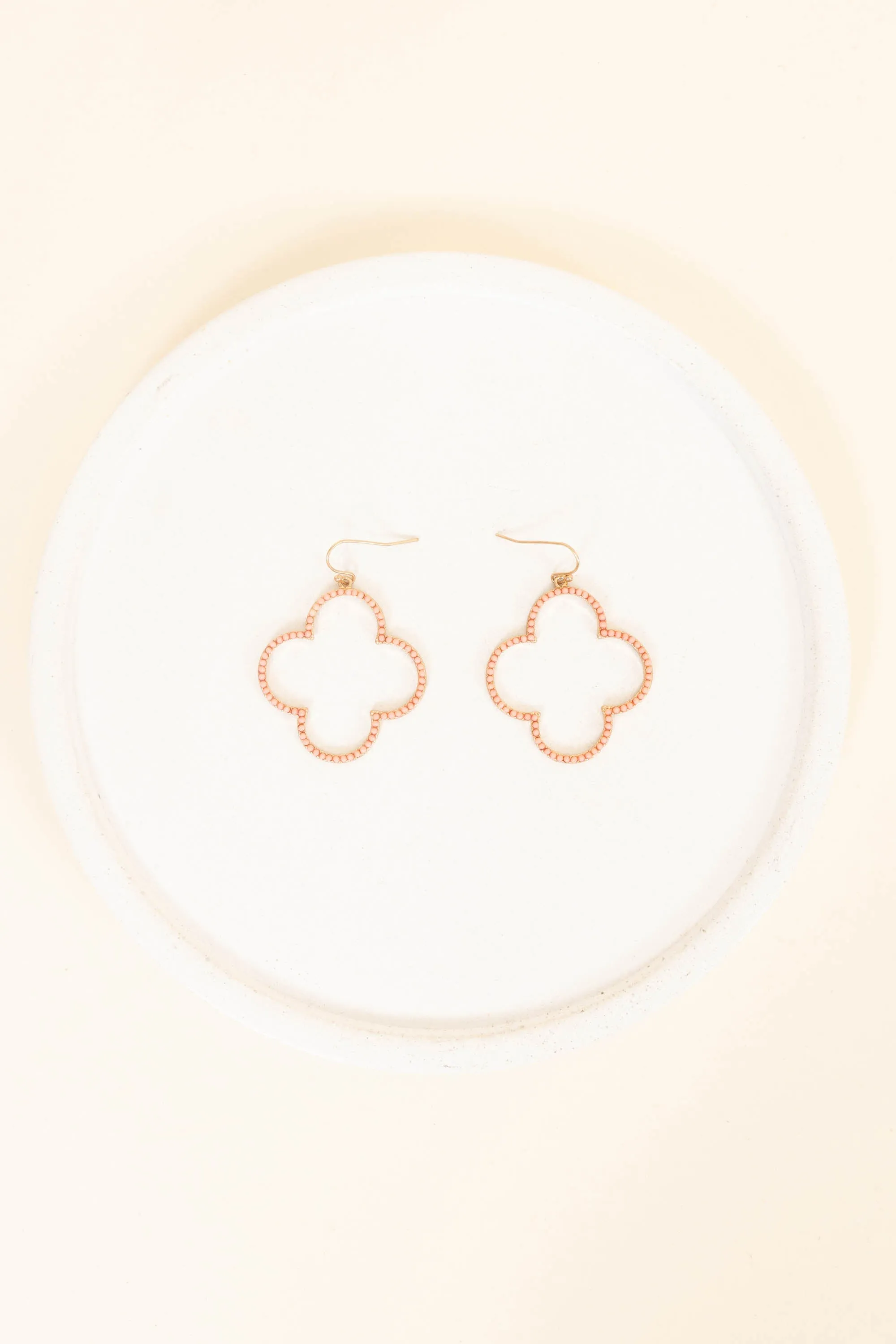 A Song Of Love Earrings, Peach