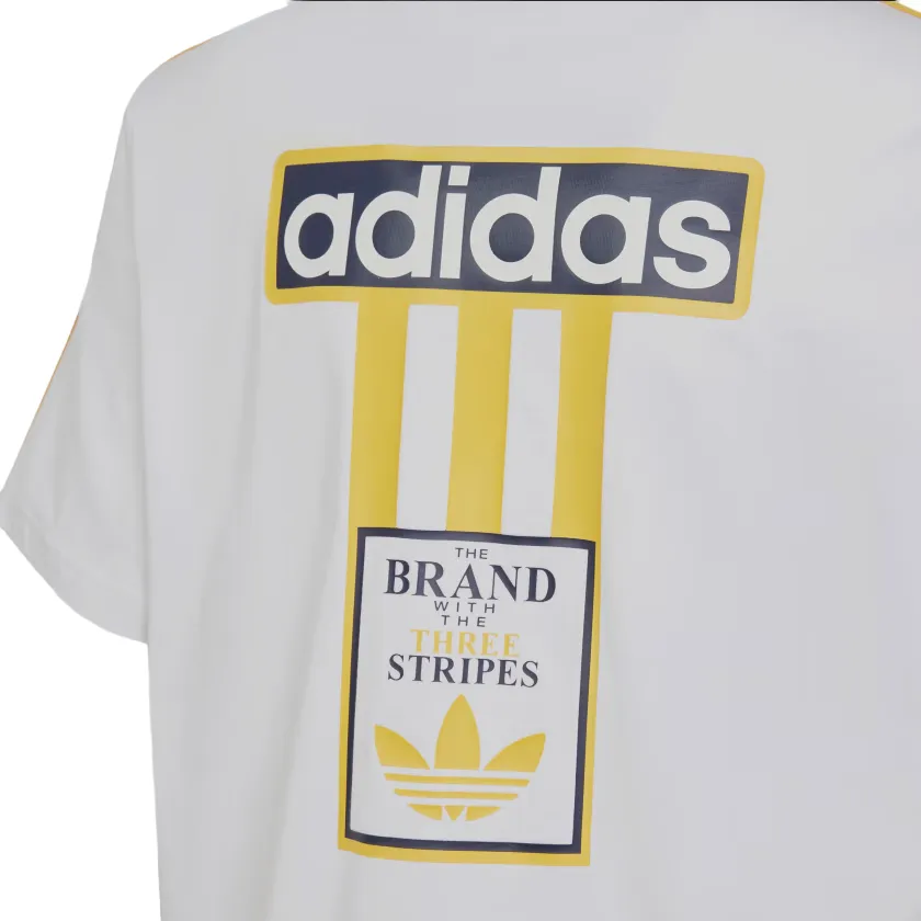 Adidas Originals maglietta manica corta per ragazzi Adibreak IN2121 bianco-giallo oro