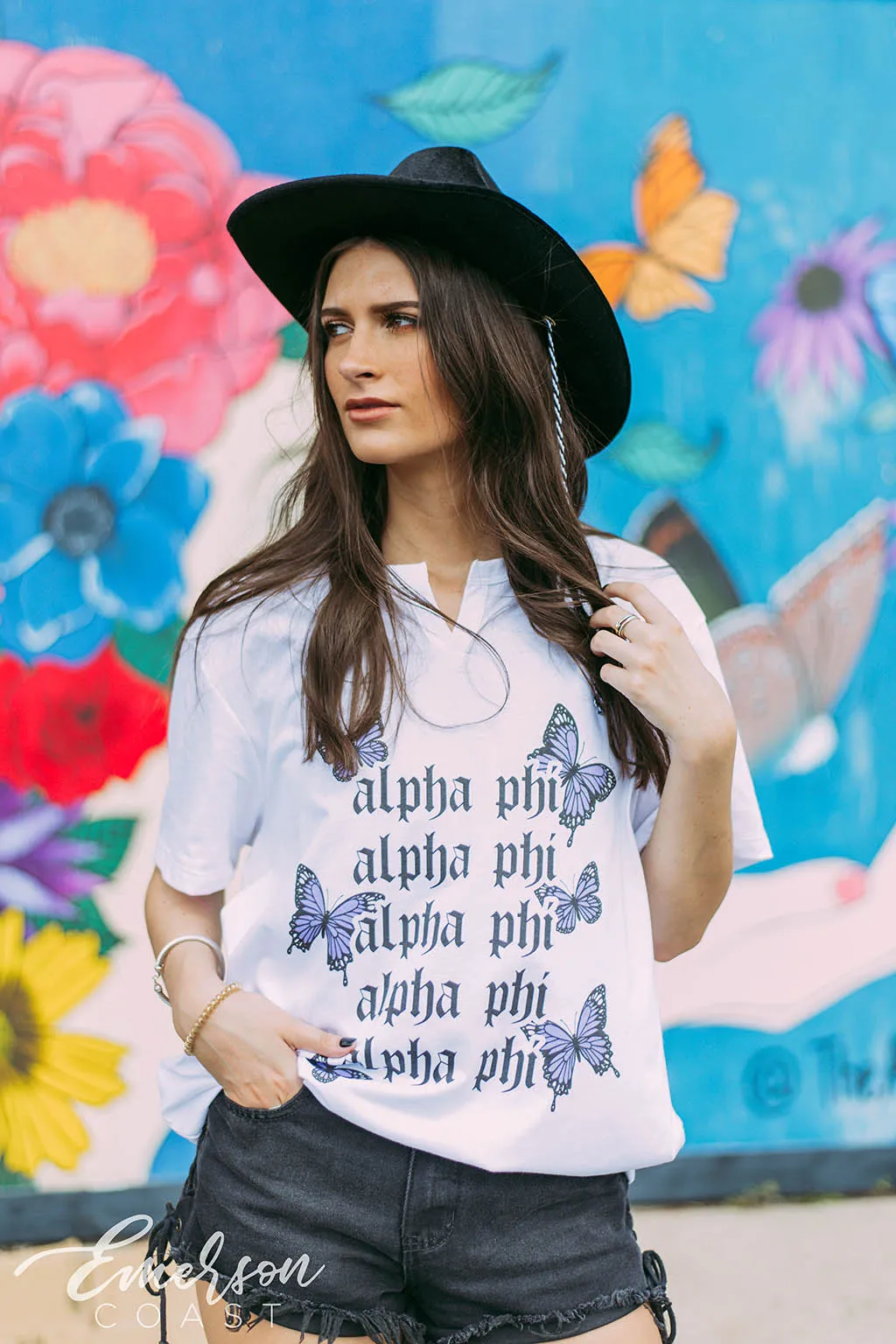 Alpha Phi Butterfly Tee