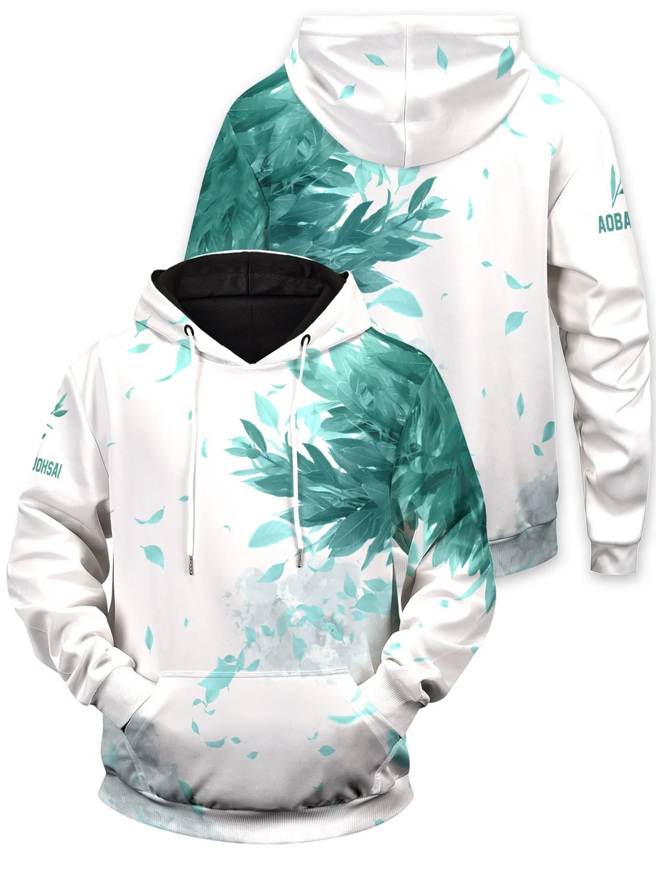 Aoba Johsai Green Leaf Unisex Pullover Hoodie