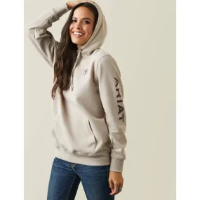 Ariat Women's Oatmeal Heather Logo Hoodie