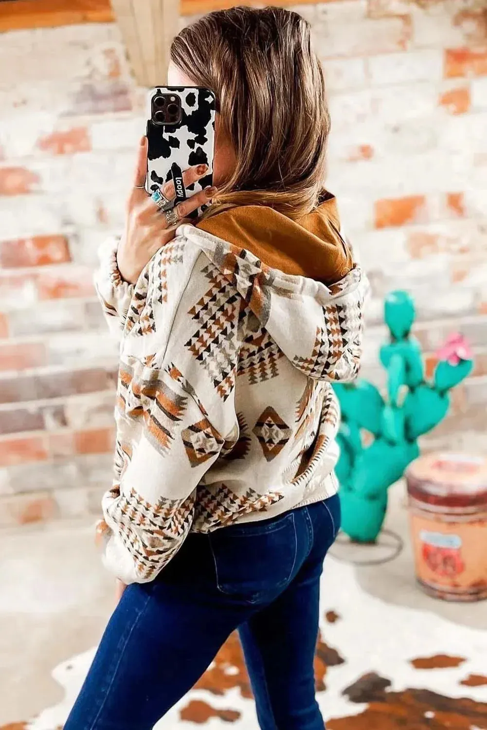 Aztec Charm Pullover Hoodie