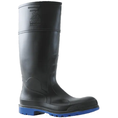 Bata - Utility 400 Black/Blue PVC 400mm Safety Toe & Midsole Gumboot 892-69092