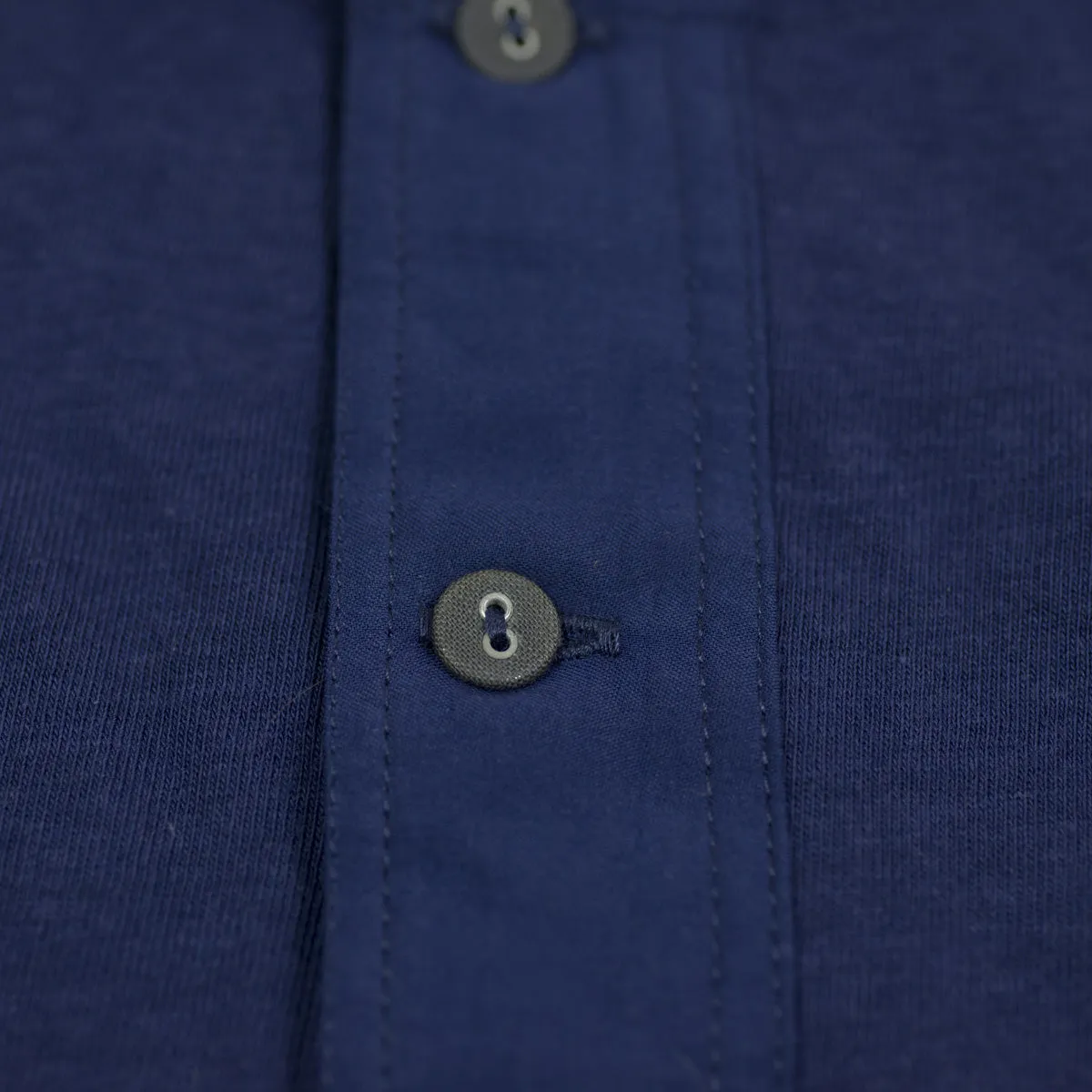 Berlin blue short-sleeve 103 Henley shirt