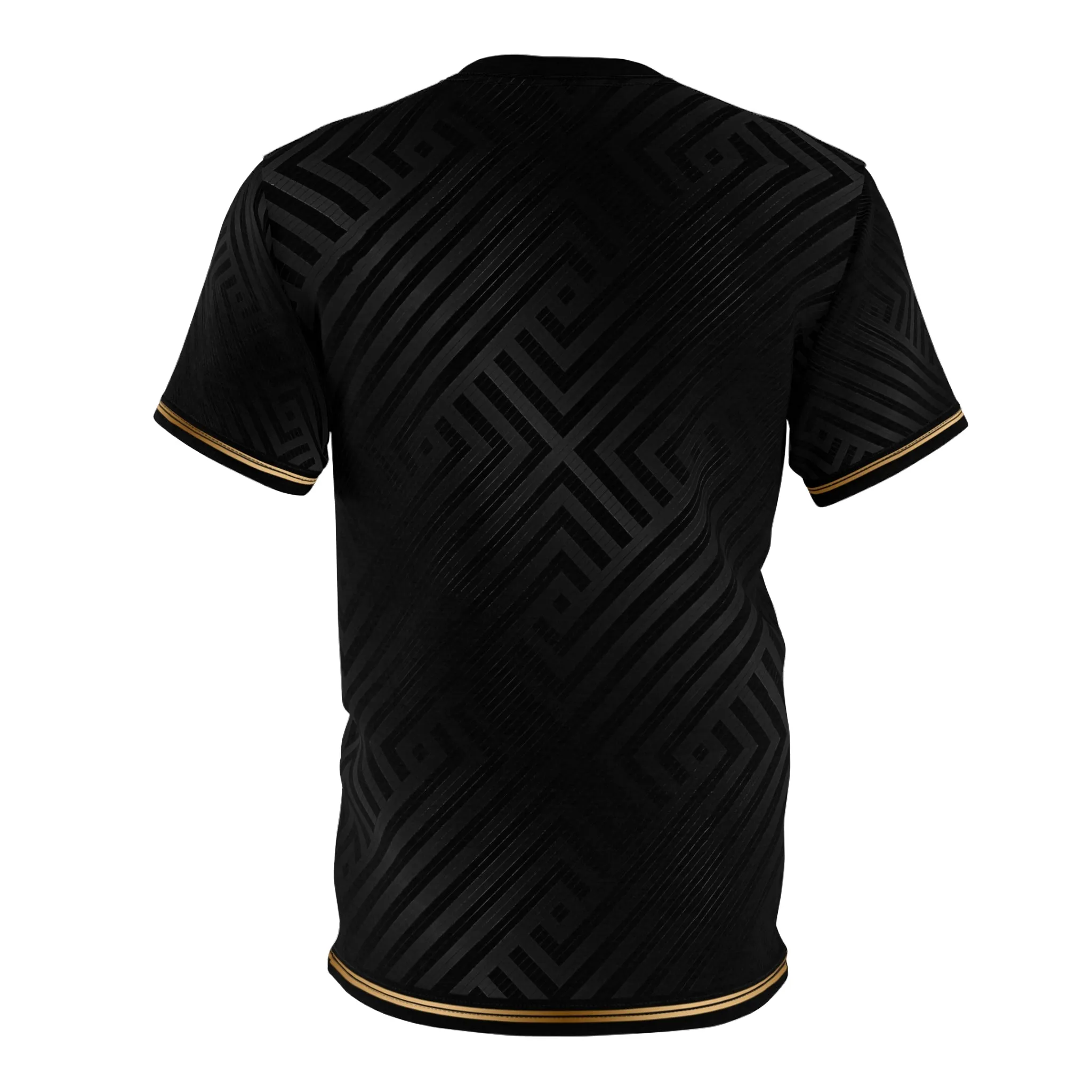 Black Stripes T-Shirt Unisex Tee All Over Print Unisex T-Shirt Geometric Print Tee | D20092