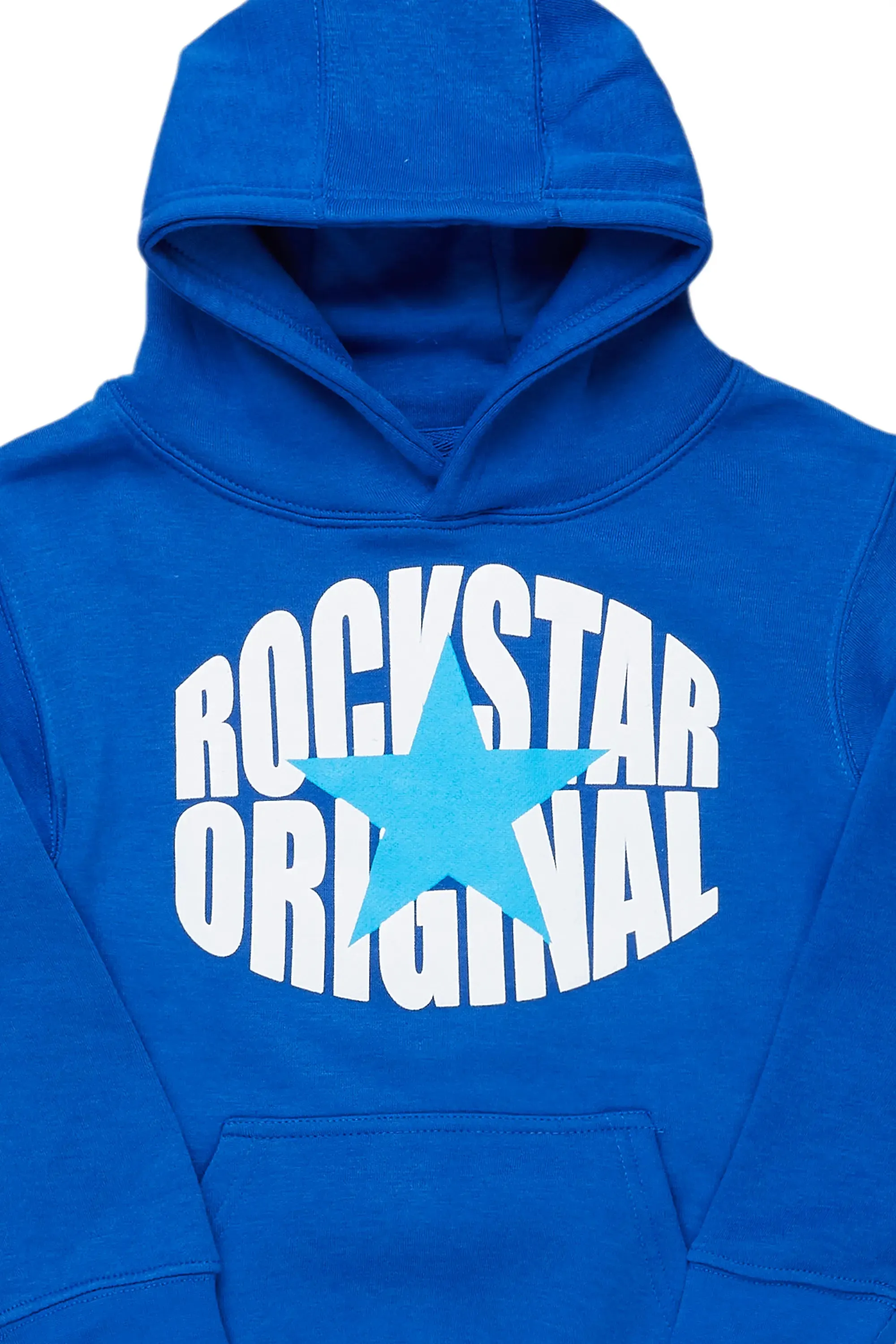 Boys Ezra Royal Graphic Hoodie