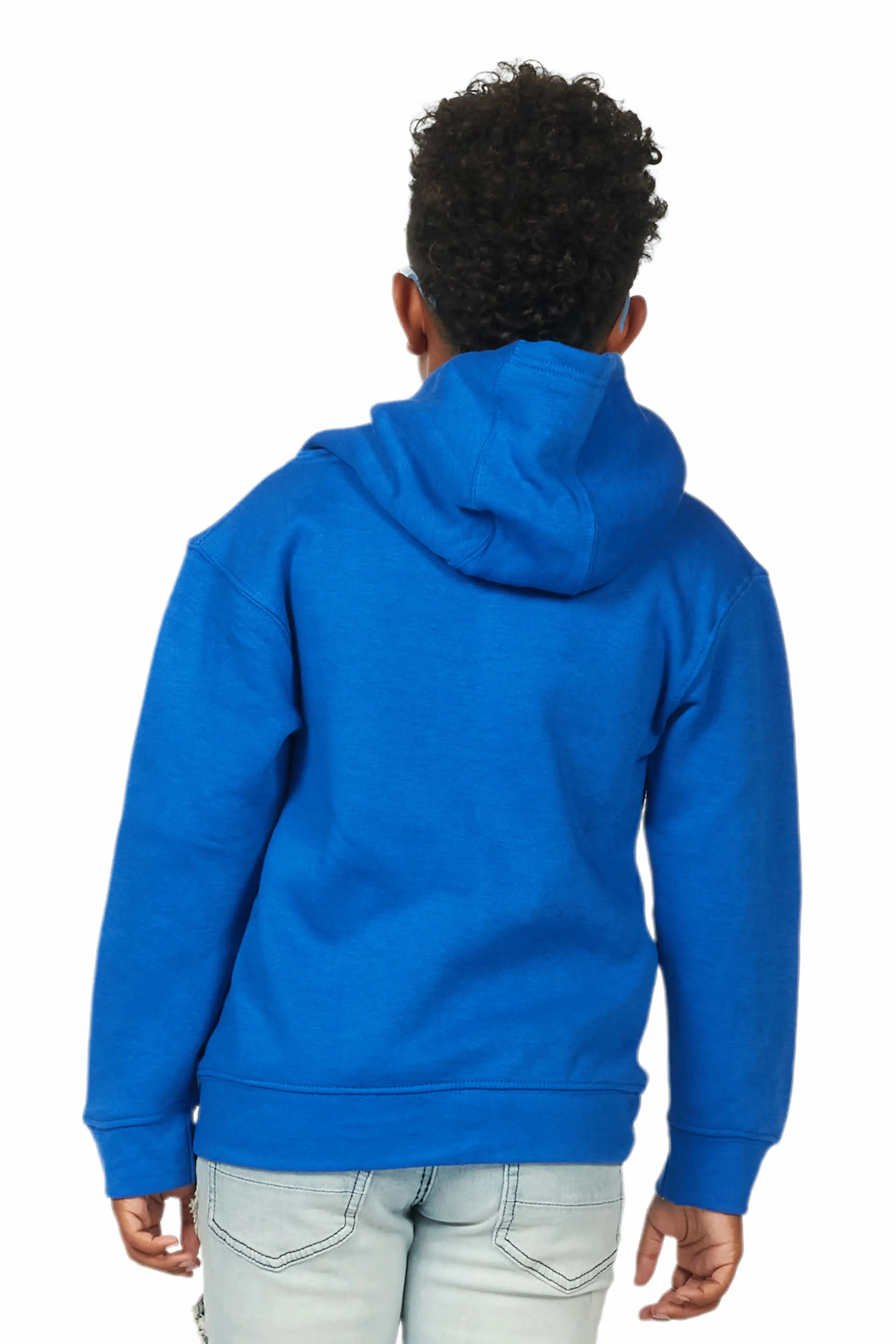 Boys Ezra Royal Graphic Hoodie