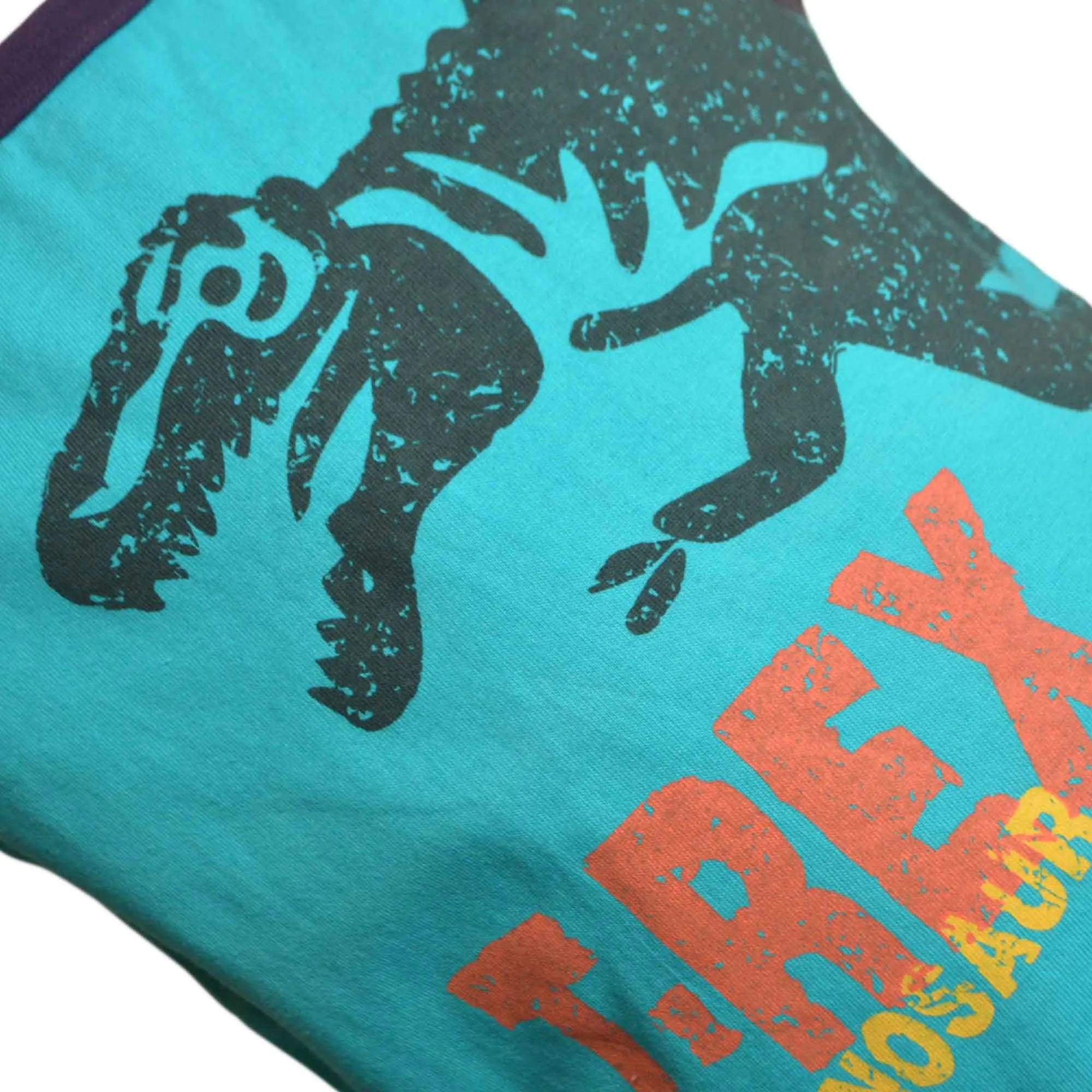 Boys Sleeveless T-shirt Tank Top with Dinosaur Print Age 4-9Years | 7A