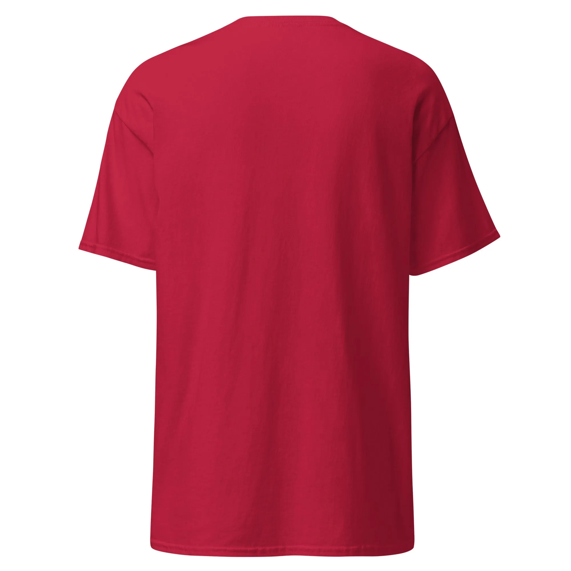 Cardinal Red Cotton T-Shirt with Extremely Stoked Epic Wave Logo