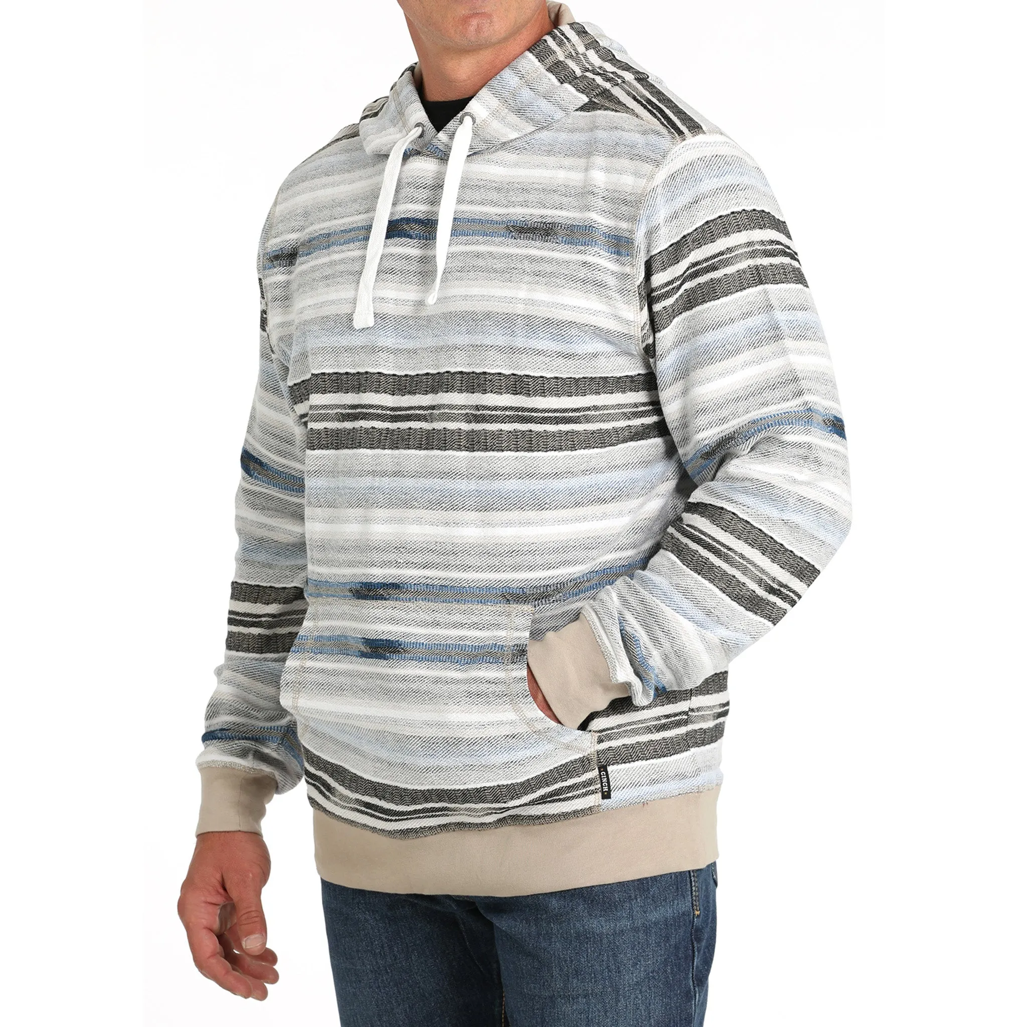 Cinch Men's Multi-Stripe Pullover Hoodie