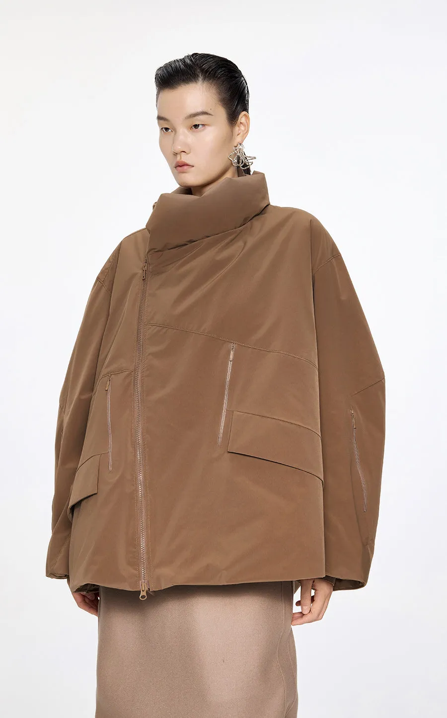 Coat / JNBY Irregular Windproof Down Jacket