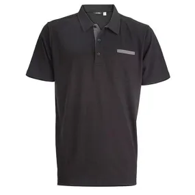 Corner Pocket Polo-Black/Steel