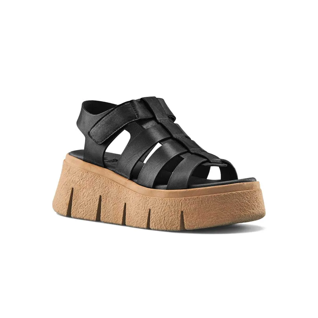 Cougar - Women's Antony Luxmotion Leather Wedge Sandals (ANTONY-BLK)