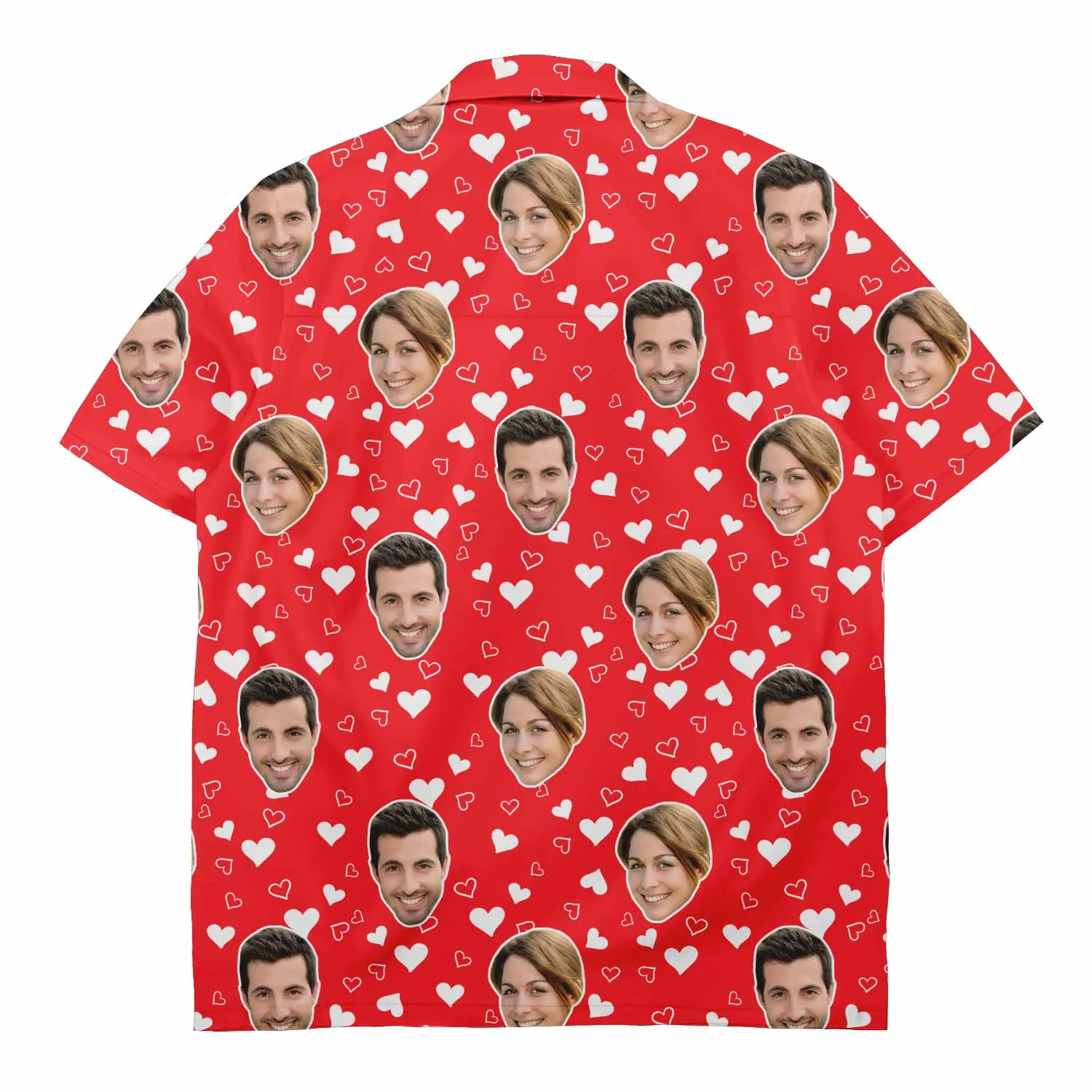 Couples Hearts Custom Hawaiian Shirt