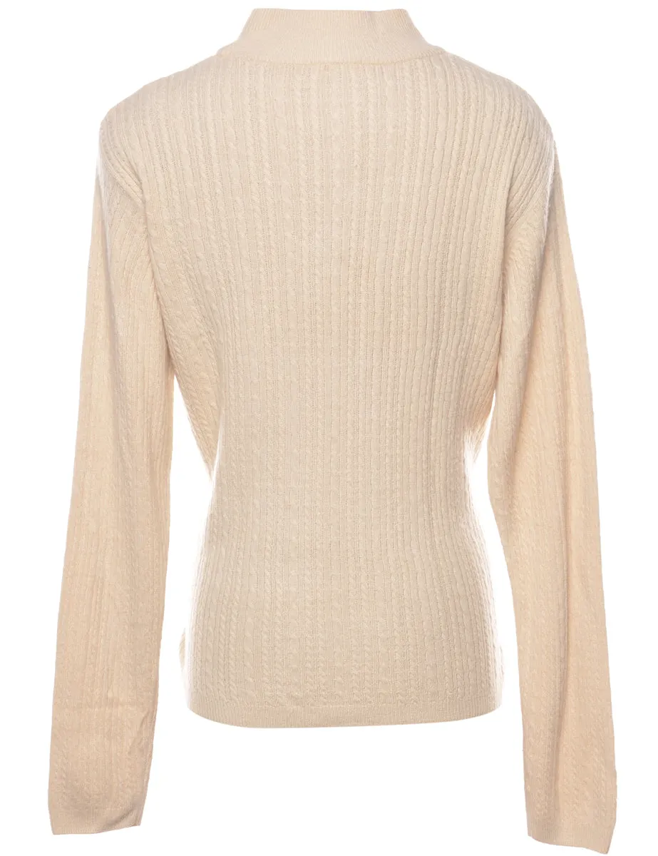 Cream Jumper - L