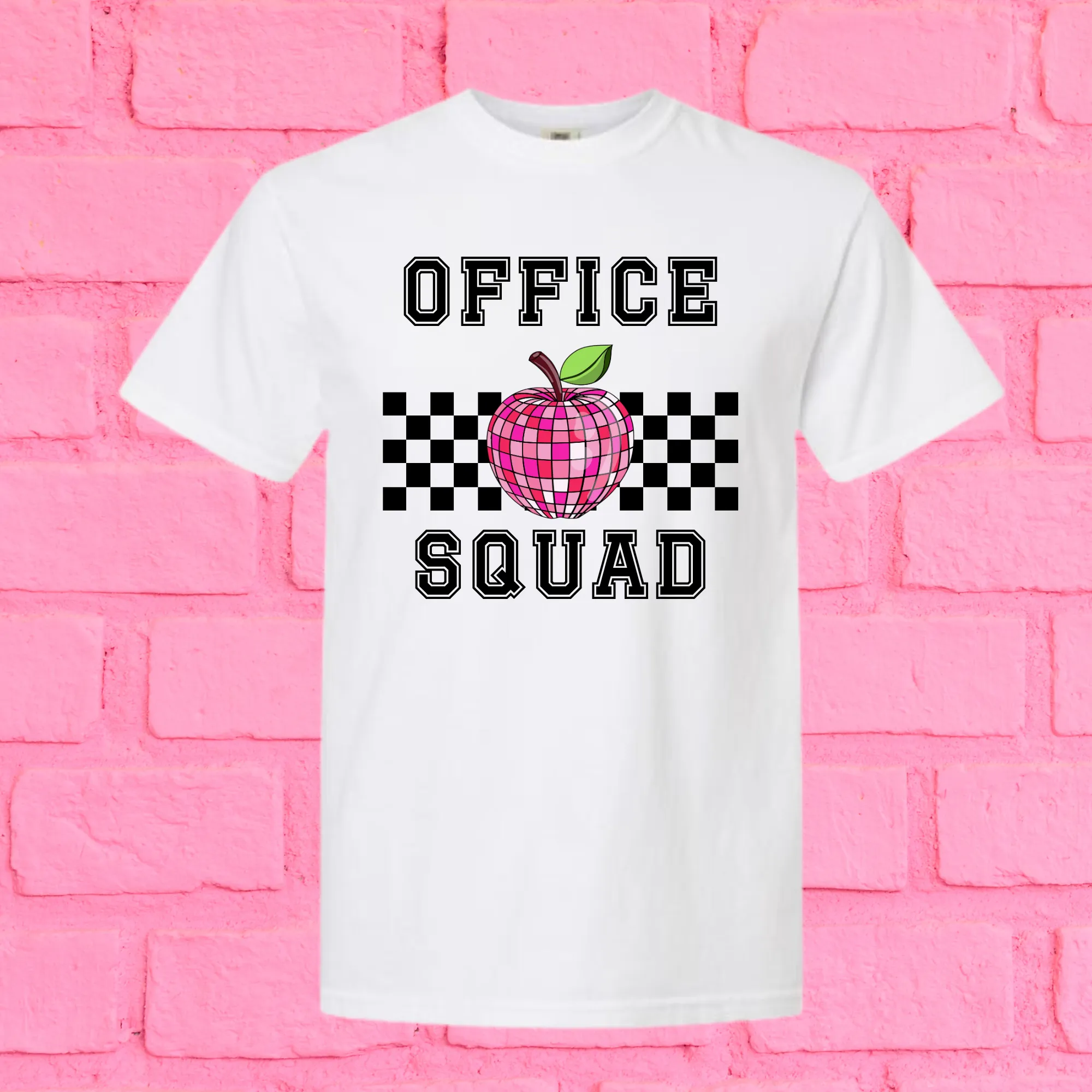 Custom School Staff & Teacher Apple Disco Shirt