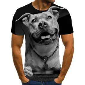 dog t shirts Cool Puppy Cute animal male art costume Cool big Smart dogs