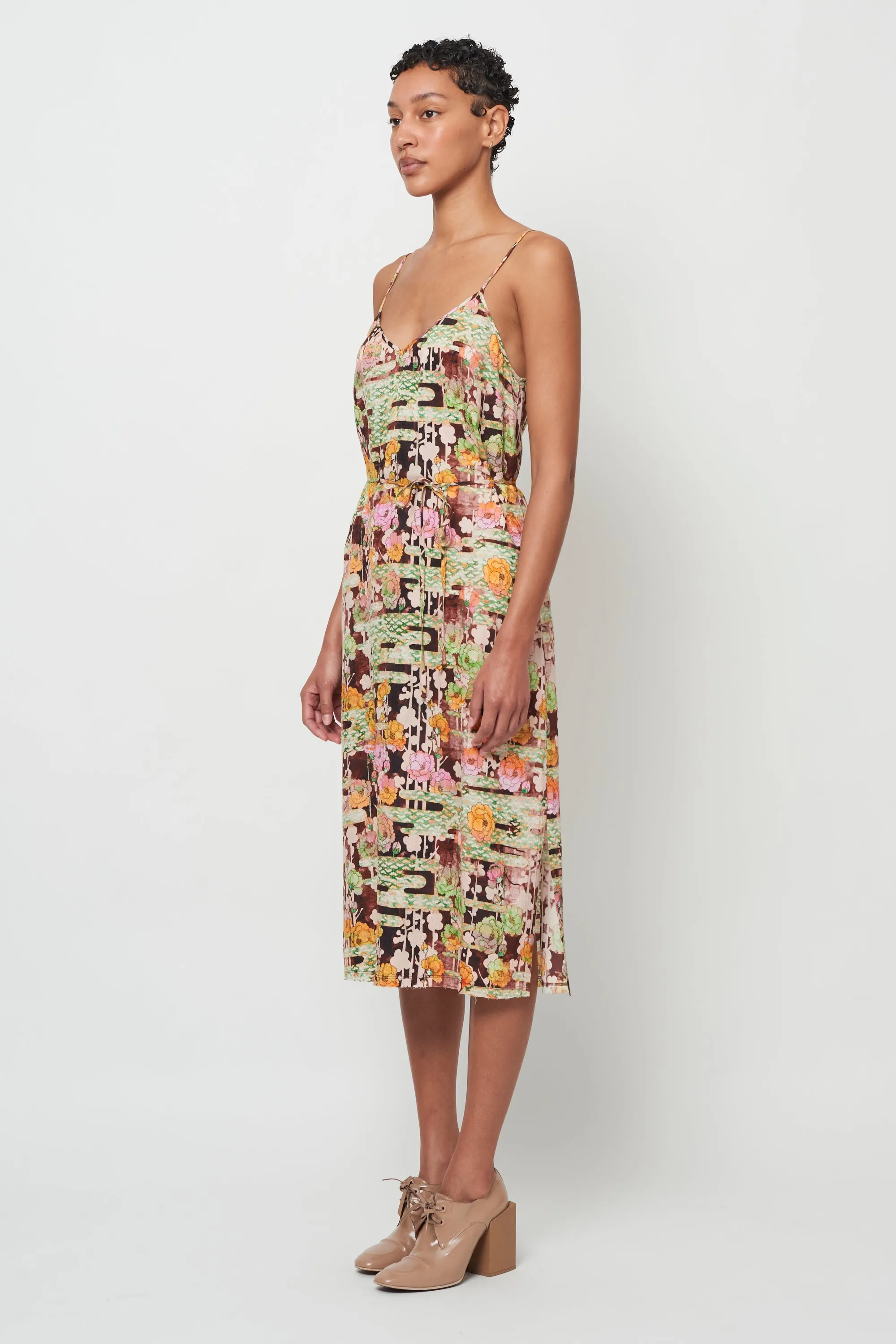 Ember Floral Lily Midi Slip