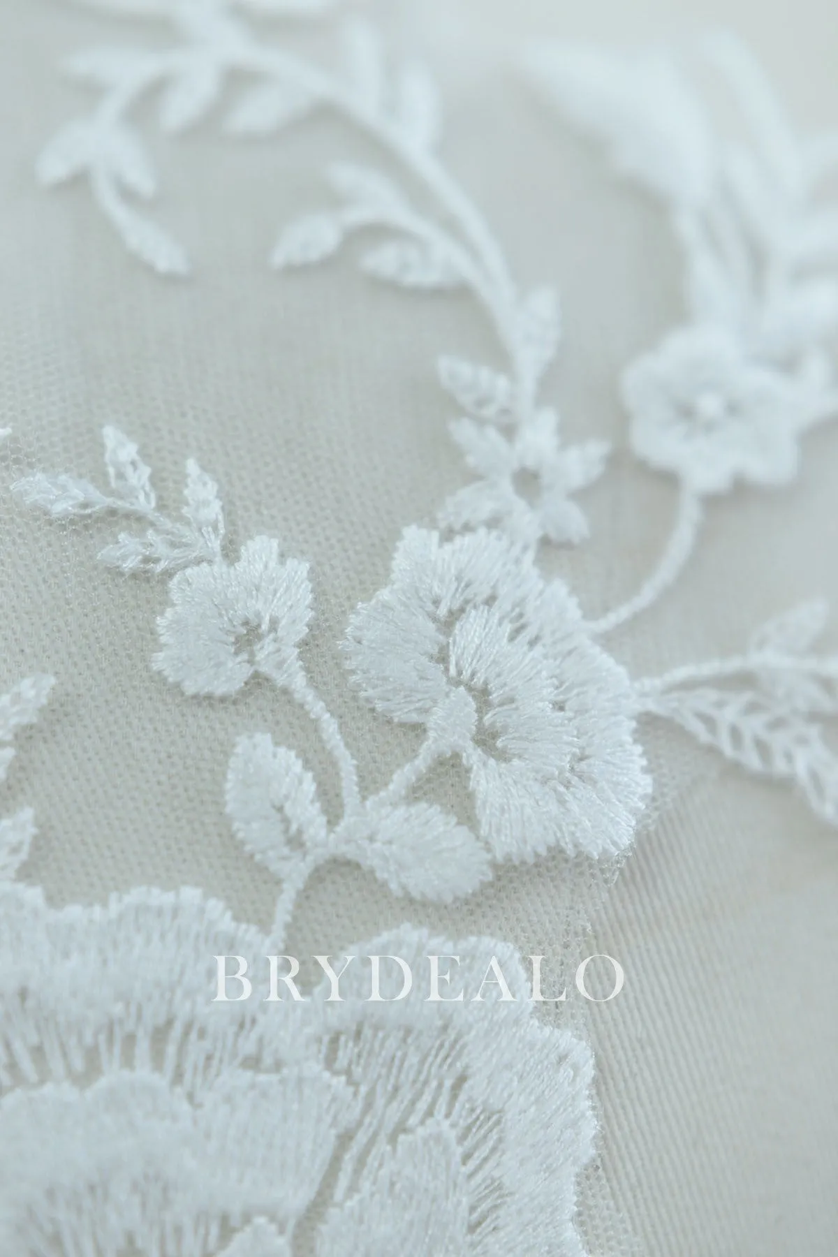 Embroidered Rosa Bridal Lace Applique