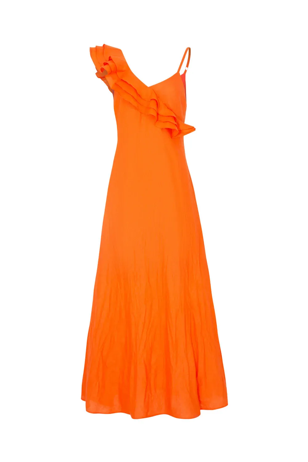 Every Flounce Counts Dress - Orange