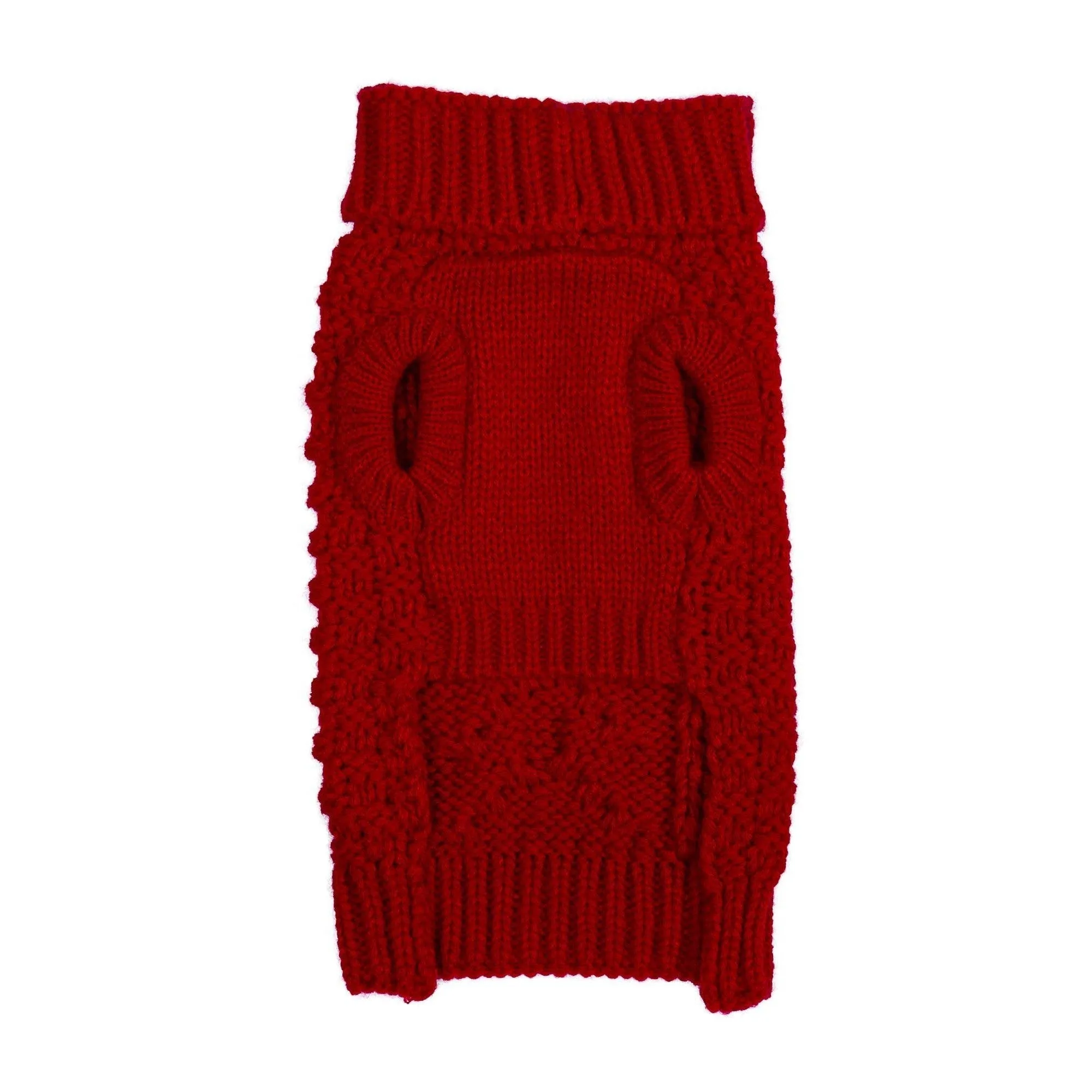 Fabdog | Super Chunky Dog Sweater Red