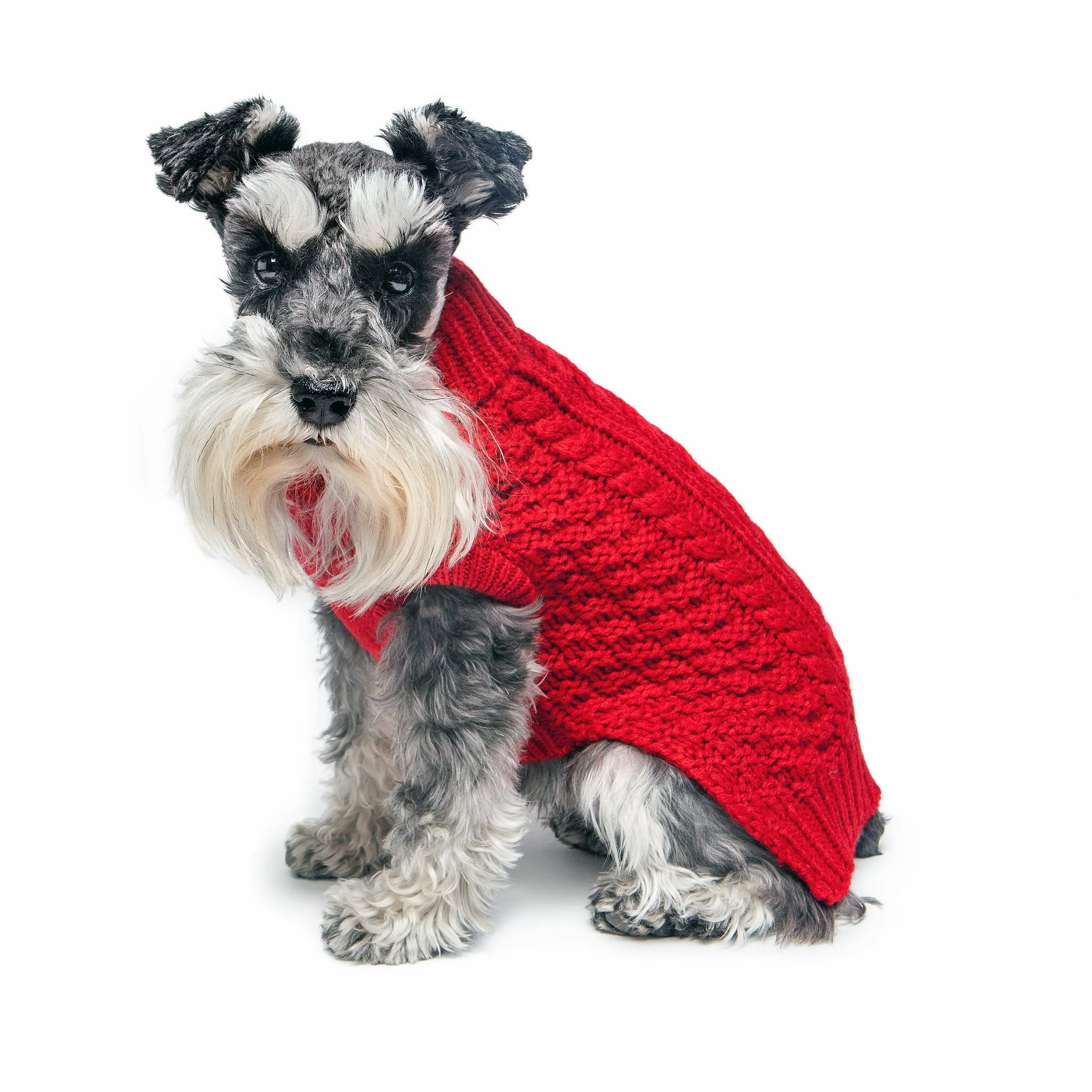 Fabdog | Super Chunky Dog Sweater Red