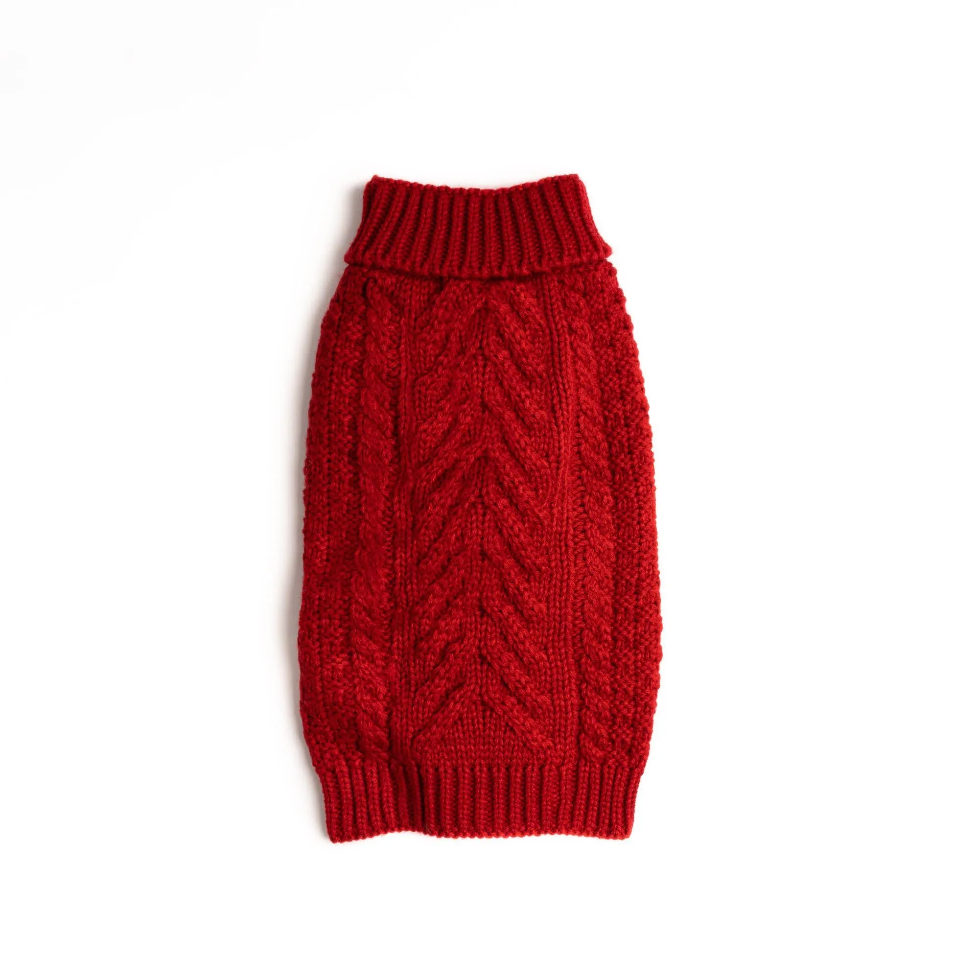 Fabdog | Super Chunky Dog Sweater Red