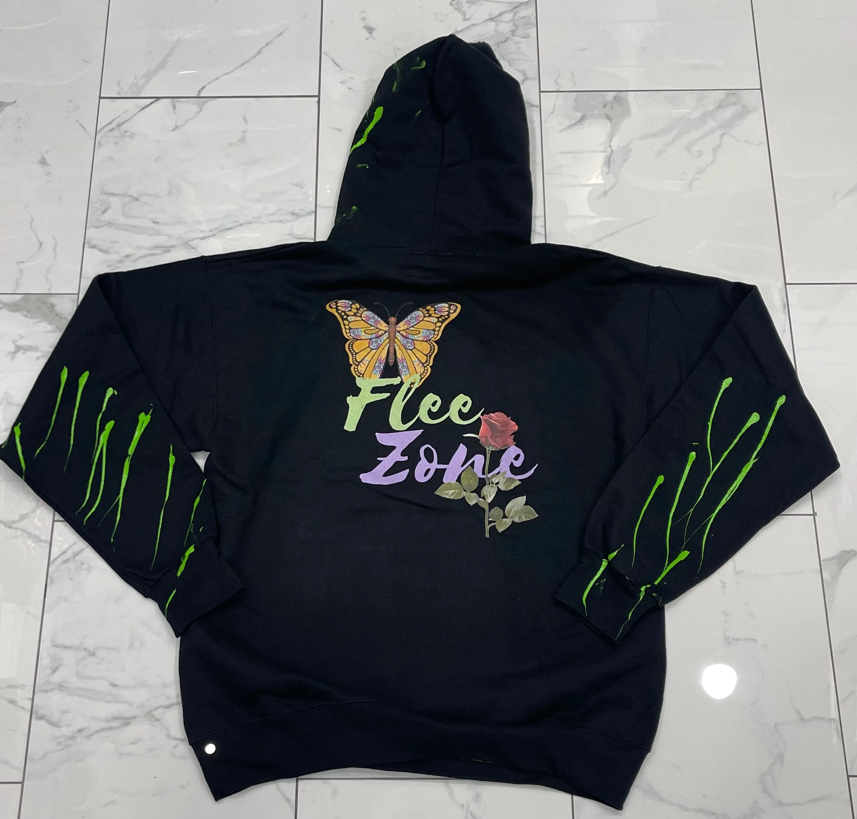 Flee Zone "Paint Splatter" Hoody --Read Description