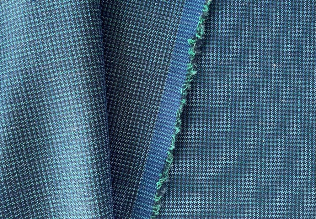 Forest Nights Micro-Check High-End Wool Jacketing (Made in Italy)