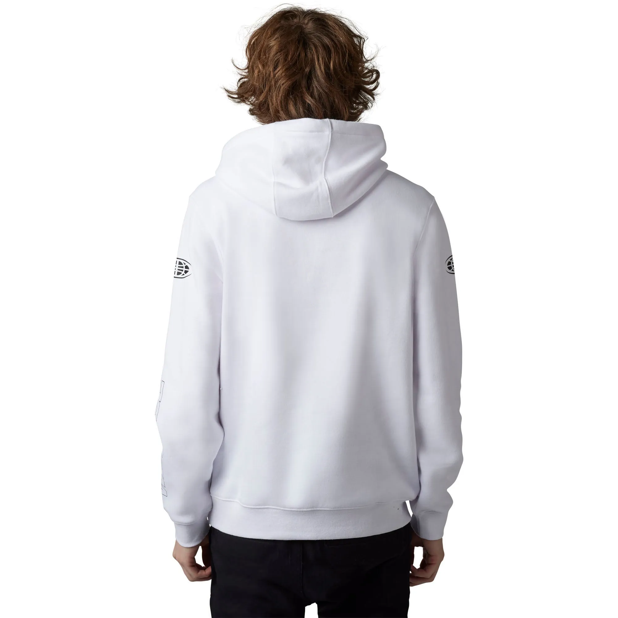 Fox Racing  Mens Foyl Pro Circuit Pullover Hoodie Fleece Comfortable Warm White