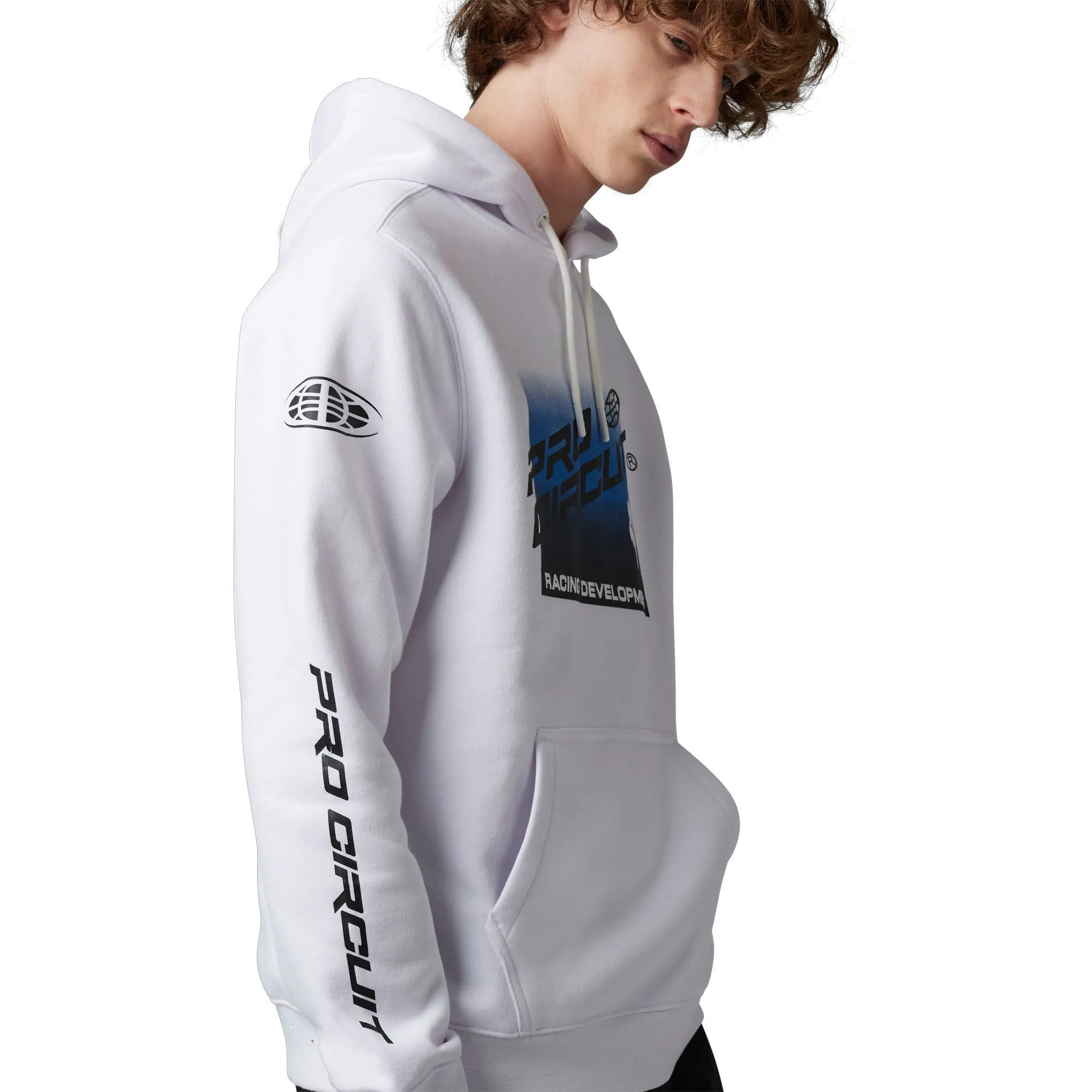 Fox Racing  Mens Foyl Pro Circuit Pullover Hoodie Fleece Comfortable Warm White