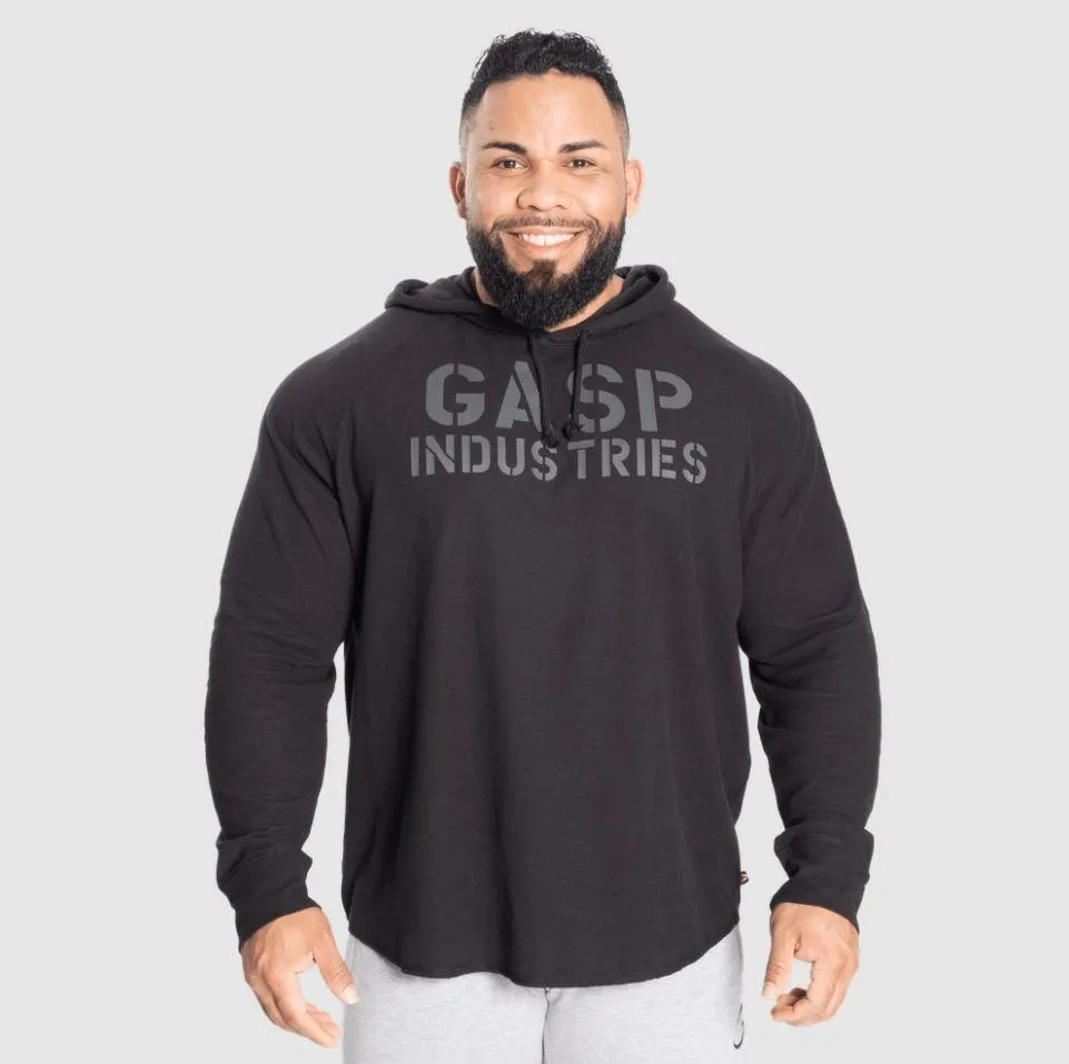 GASP L/S Thermal Hoodie - Black/Black