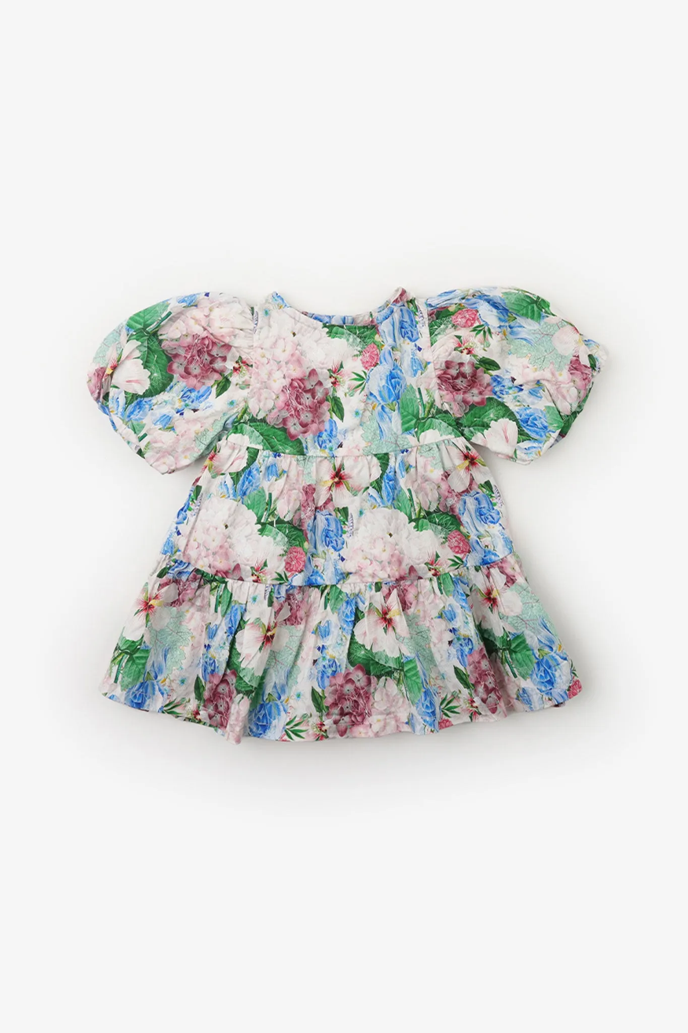 Gingersnaps Puff Sleeves Floral Printed Dress