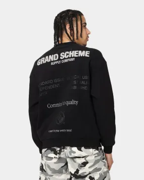 Grand Scheme All Over Crewneck Black