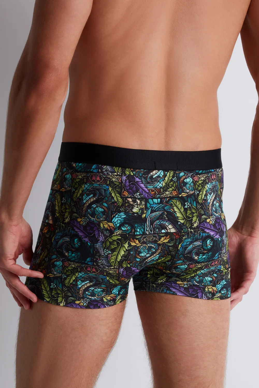 Homme Men's Modal Cotton Dragon Boxer