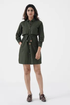 Hotshot - Jacket Dress - Green