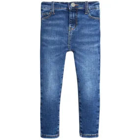 Infant and Toddler Neutral Denim Skinny Jeans