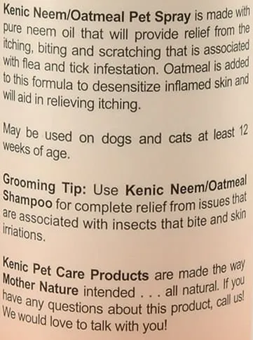 Kenic Neem/Oatmeal Anti-Itch Spray