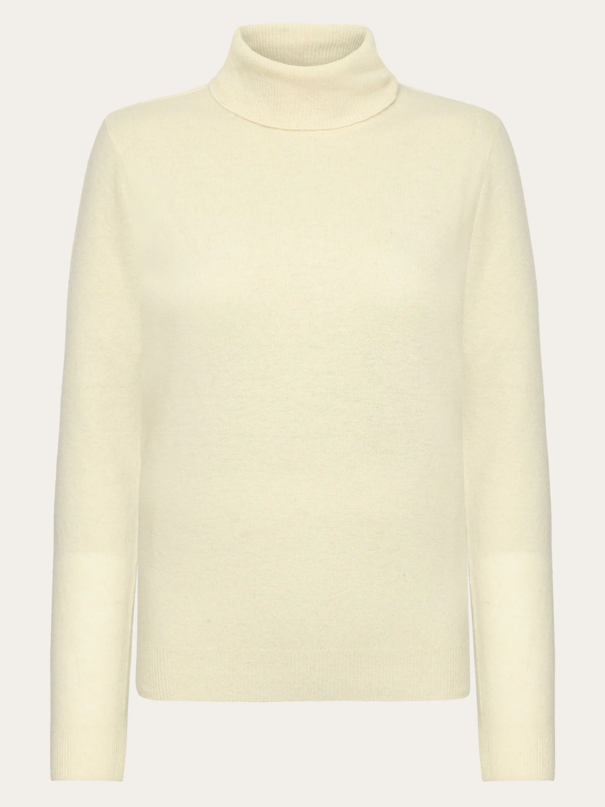 Lambswool roll neck - Buttercream