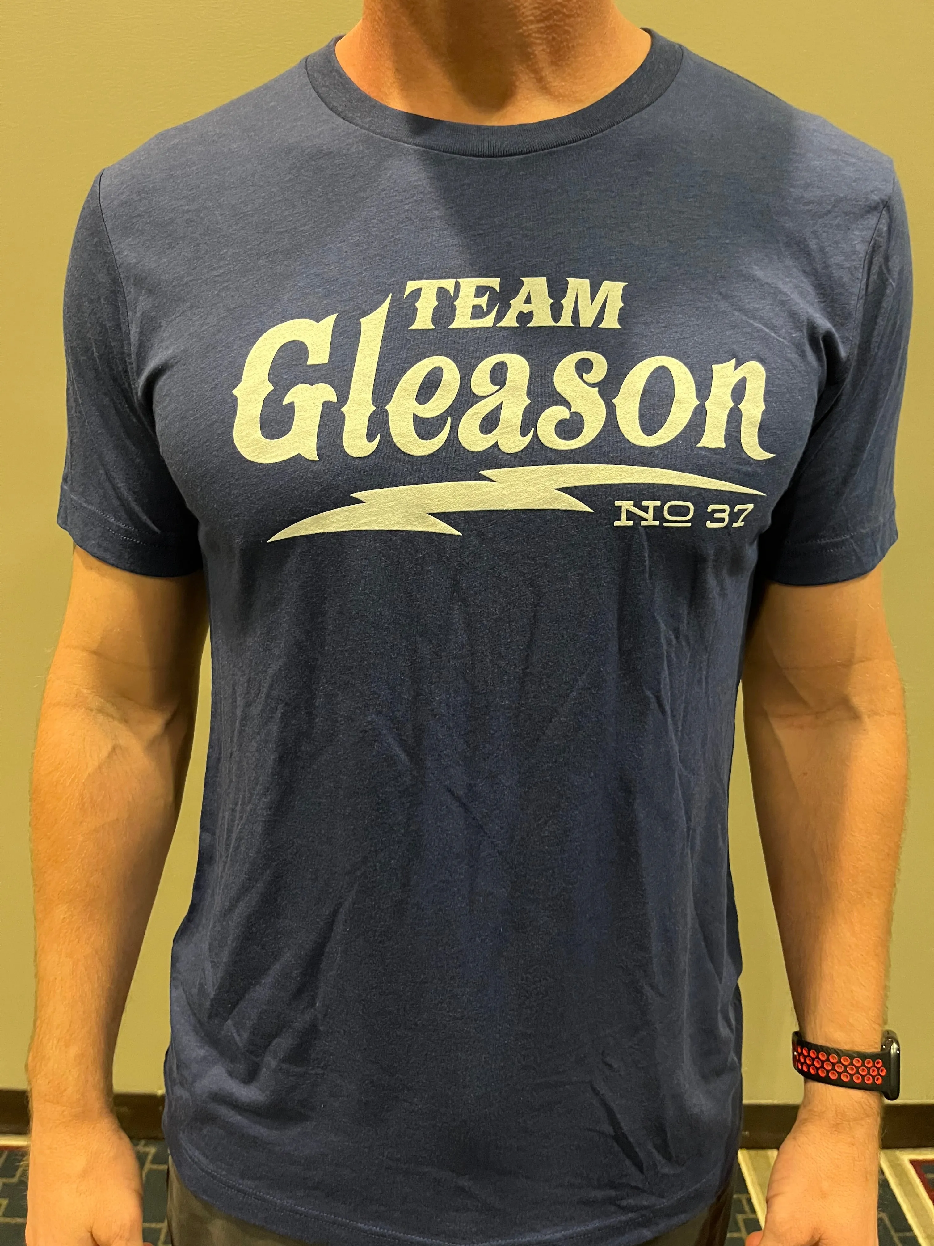 Lightning Bolt Team Gleason Mens Solid Navy Triblend