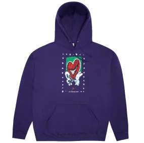 Limosine Heart Throb Hoodie - Dark Purple