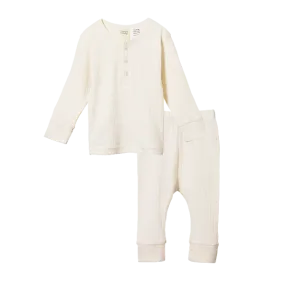 Long Sleeve Pyjama Set | Pointelle