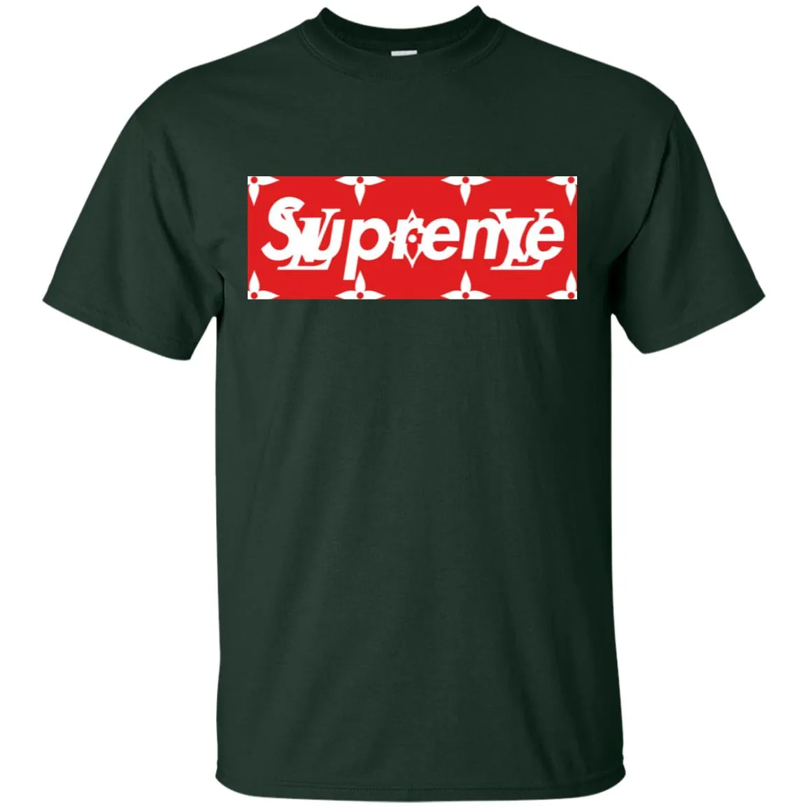 Louis Vuitton Box Supreme T-shirt Men Cotton T-Shirt