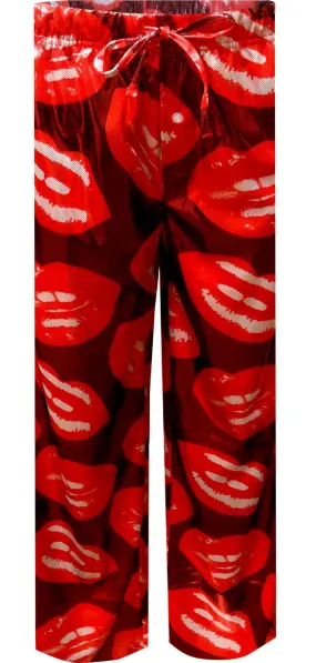 Love and Kisses Loverboy Liquid Satin Lounge Pants