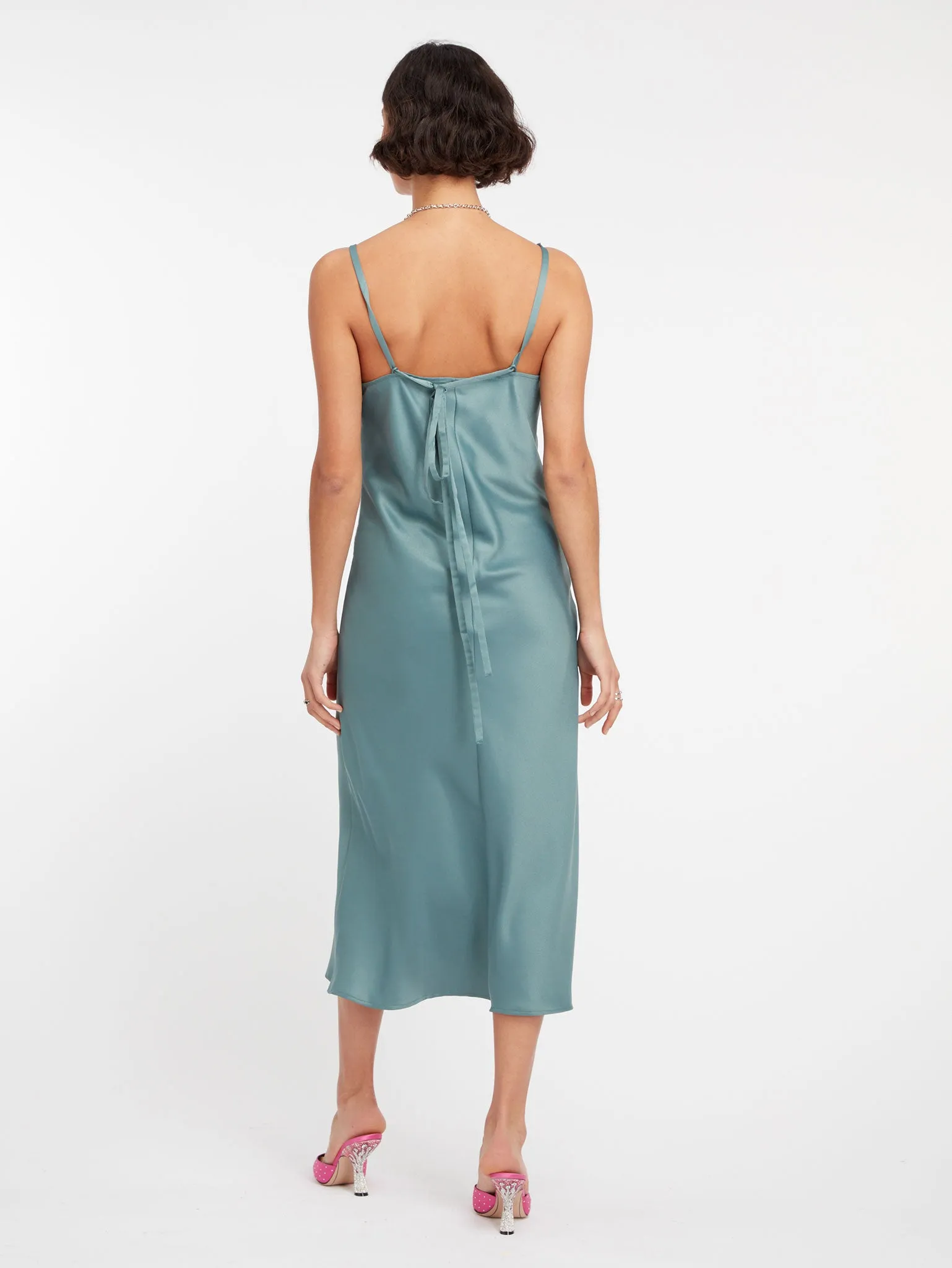 Marianne Midi Dress in Seagrass